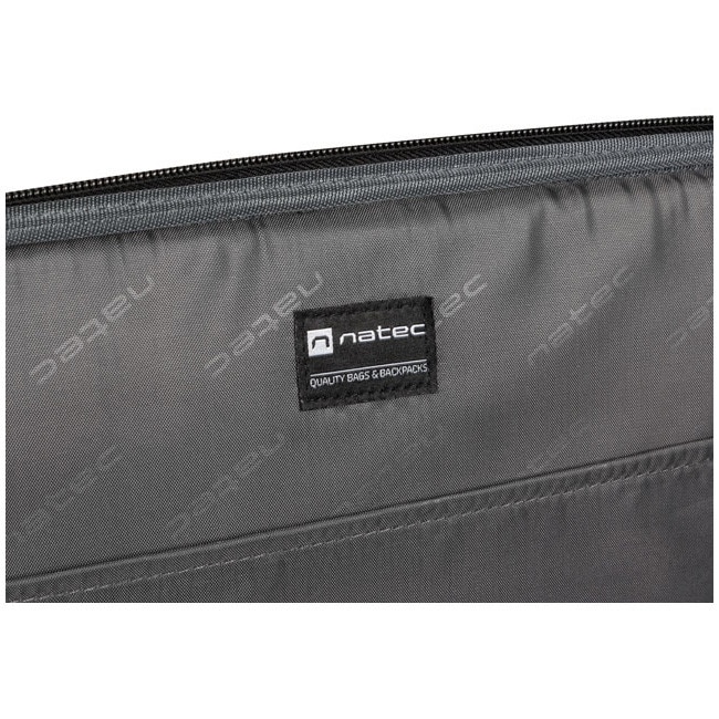 Geanta laptop NATEC BOXER LITE, 15.6 inch, 2 compartimente, sistem anti-shock, Negru