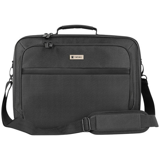 Geanta laptop NATEC BOXER LITE, 15.6 inch, 2 compartimente, sistem anti-shock, Negru