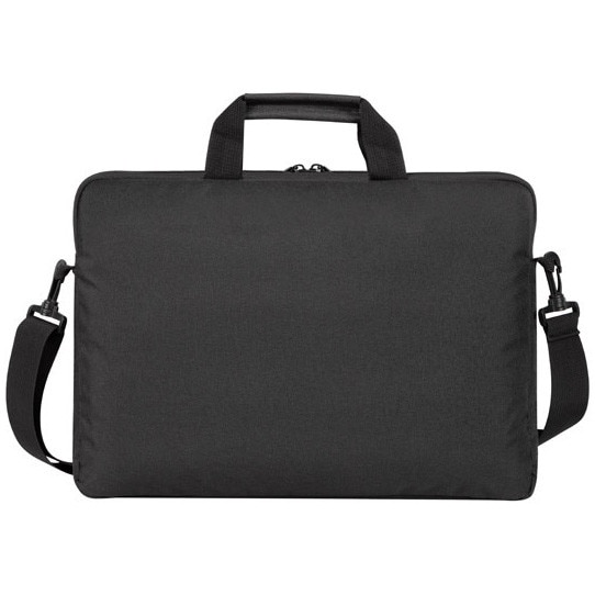 Geanta laptop NATEC GOA 15.6 inch, aspect slim si profesional, Negru, Gri inchis