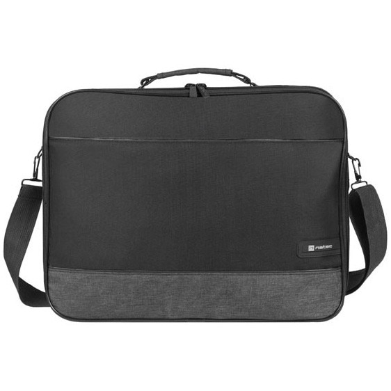 Geanta laptop NATEC IMPALA 2, 17.3 inch, 2 compartimente, sistem anti-shock, colectia Business, Negru