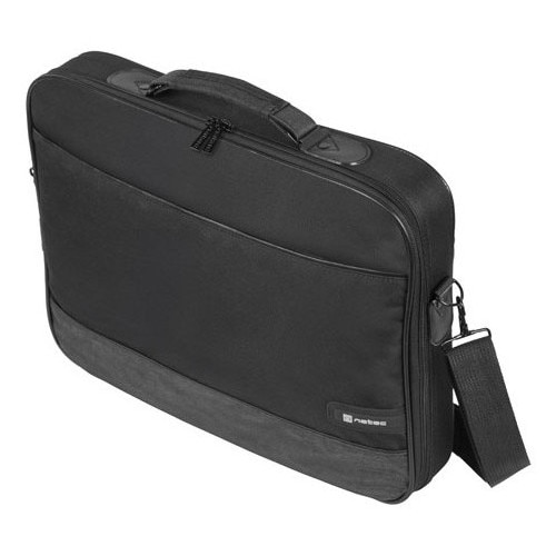Geanta laptop NATEC IMPALA 2, 17.3 inch, 2 compartimente, sistem anti-shock, colectia Business, Negru
