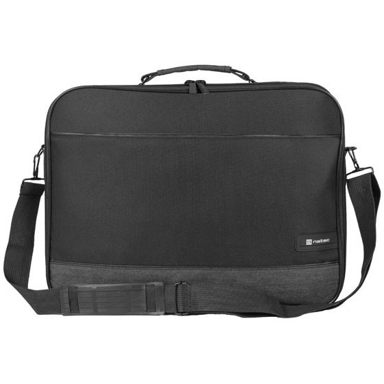 Geanta laptop NATEC IMPALA 2, 17.3 inch, 2 compartimente, sistem anti-shock, colectia Business, Negru