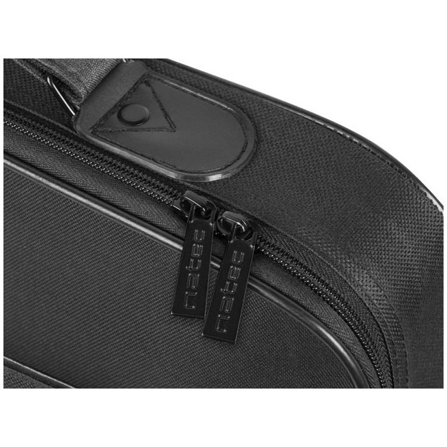 Geanta laptop NATEC IMPALA 2, 17.3 inch, 2 compartimente, sistem anti-shock, colectia Business, Negru