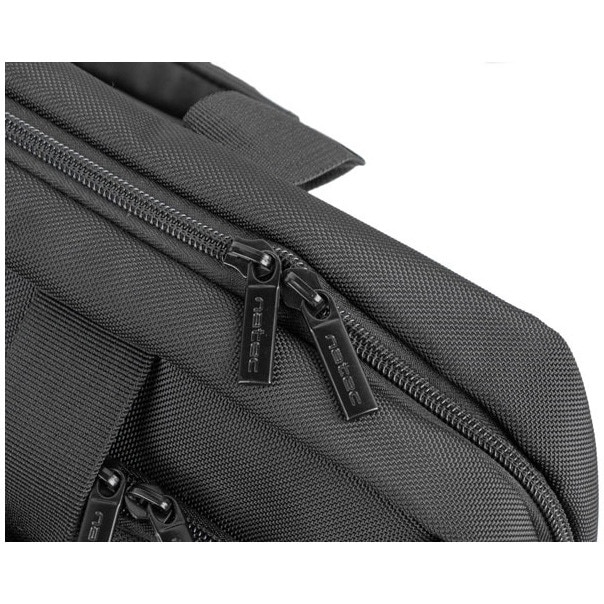 Geanta laptop NATEC KUDU, 15.6 inch, 2 compartimente, sistem anti-shock, colectia Business, Negru