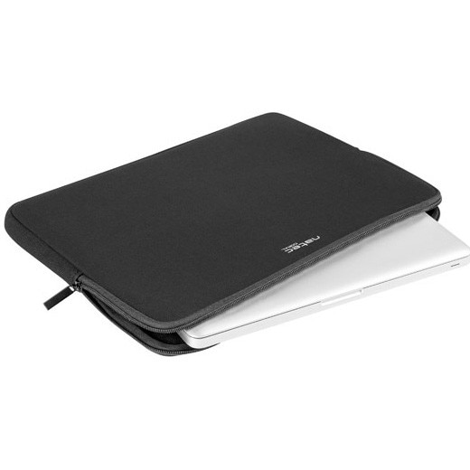 Husa laptop NATEC CORAL, 13.3 inch, design slim, material rezistent, Negru