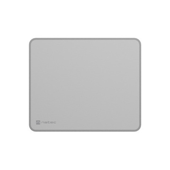 Mousepad NATEC Colors Series, baza cauciuc, suprafata textil, durabil, stabil, usor de curatat, 300X250 mm, Gri