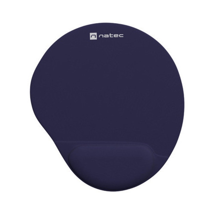 Mousepad NATEC MARMOT, ergonomic cu gel, durabil, stabil, usor de curatat, 225X245 mm, Albastru