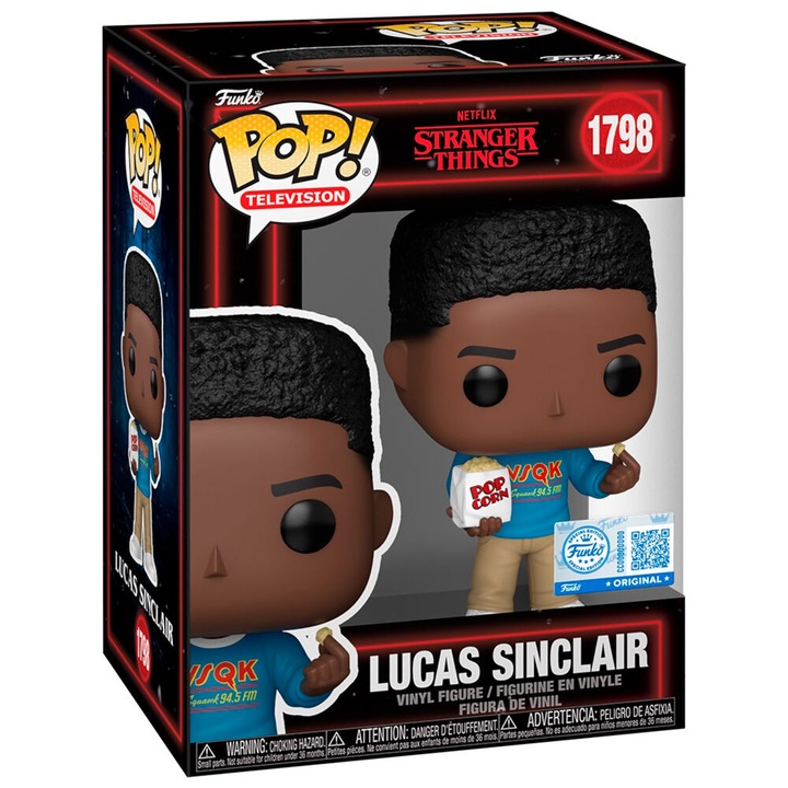 Figurina POP, FunKo, Stranger Things 5, Lucas Sinclair, 9 cm