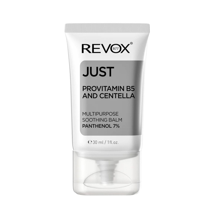 Nyugtató balzsam arcra, Revox B77, Just, B5 provitamin és Centella, 30 ml