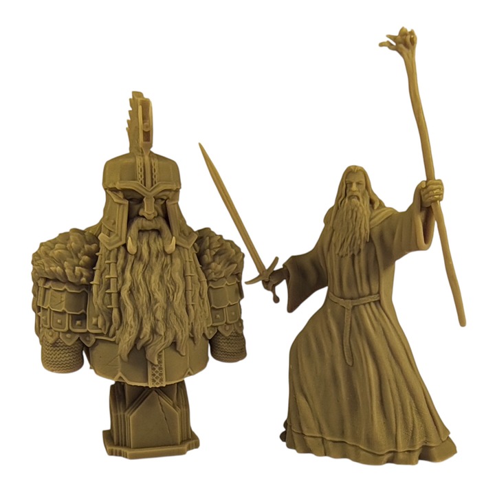 Set Figurine Lord of the Rings Dain si Gandalf 7-8 cm rasina