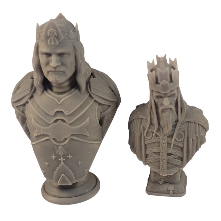 Set figurine Lord of the Rings Kinga Aragorn si The Dead King 7-8 cm rasina