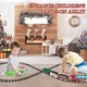 Електрически влаков комплект „ISP LikeSmart Classical Train“, реалистичен дим, дистанционно управление, контейнер за вода, звуци, светлини, 1 локомотив, 3 вагона, 3 възможности за сглобяване, червено/синьо