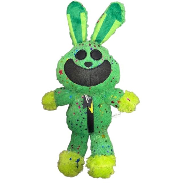 Hoppy Hopscotch plüss játék csillámos, Smiling Critters, 38cm, zöld