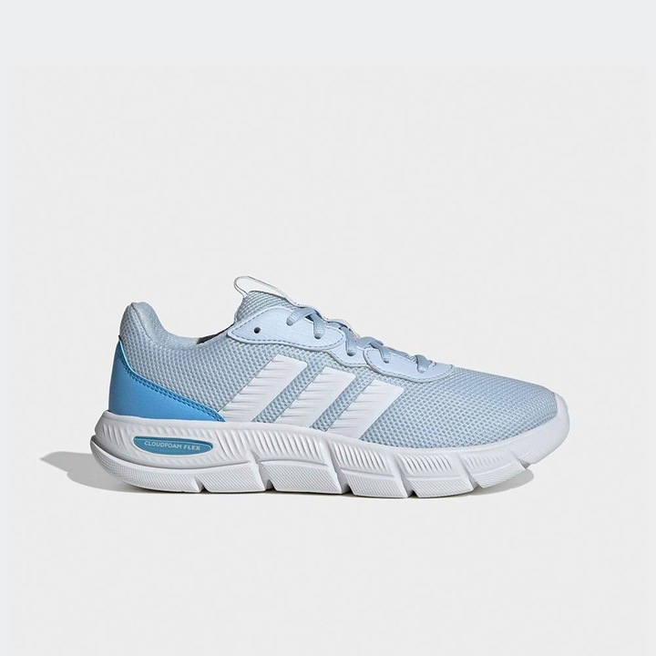 Pantofi sport dama Cloudfoam Flex, Adidas, plasa, albastru/alb