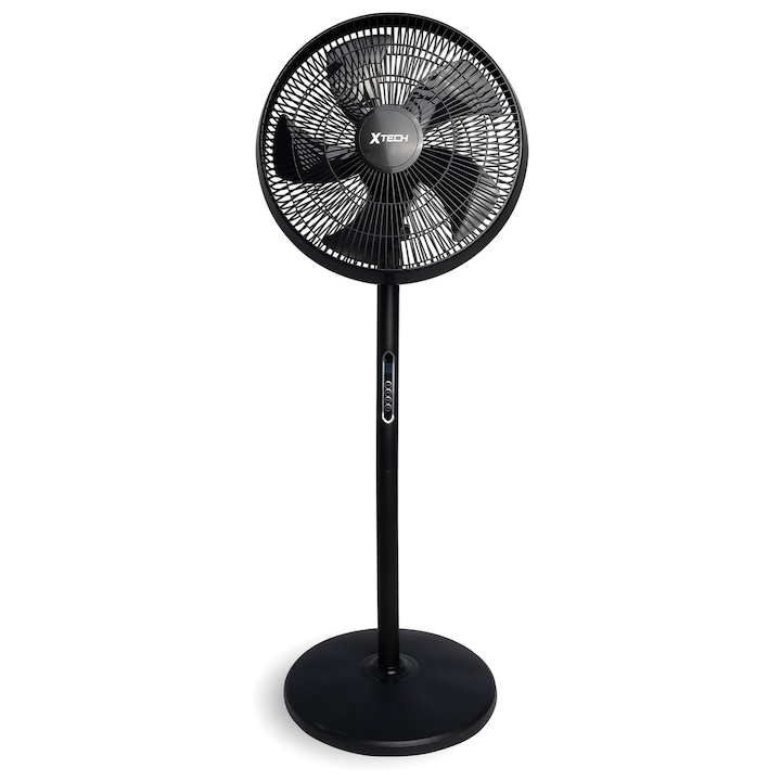 Ventilator de Podea Xtech, 5 Palete, 8 Viteze, Negru, 40cm x 112cm