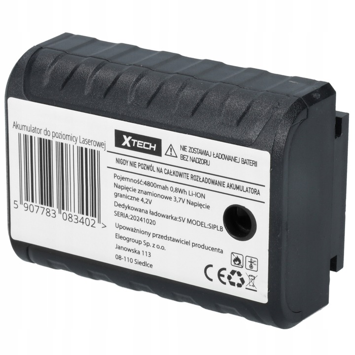 Baterie pentru nivel laser, XTECH, 7,2x5,2x2,8 cm, 105 g, 4800 mAh