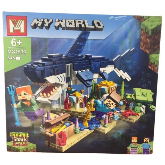 Set constructie My World MG1533, Dynamic Shark, 545 piese, 6+