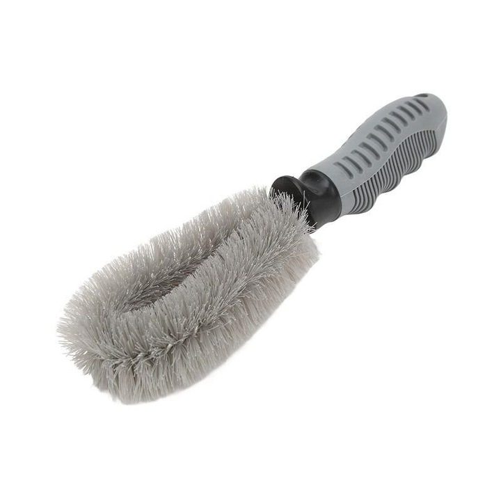 Perie curatare roti auto Tradesor, 25cm, ergonomica, anti-alunecare