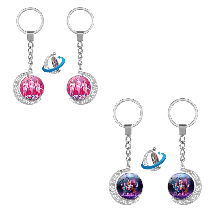 Ornament pentru breloc, Zimilo, Witch Hunter, rotativ pe doua fete, piesa decorativa