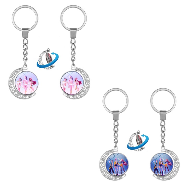 Breloc, Zimilo, Witch Hunter, rotativ pe doua fete, miniatural, cadou de ziua de nastere