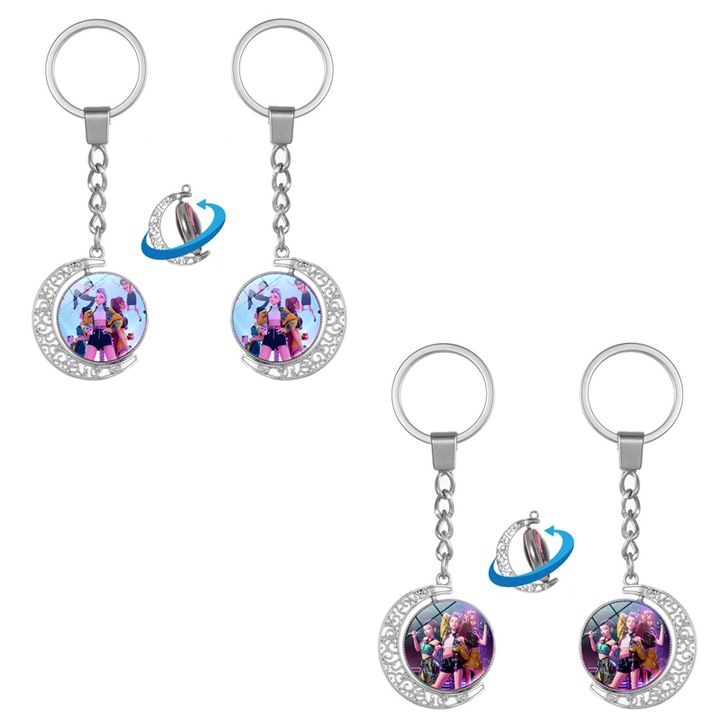 Kulcstartó, Zimilo, Boszorkányvadász, mindkét oldalon forgatható, imádnivaló, születésnapi ajándék