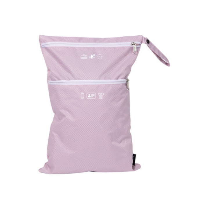 Geanta sport, roz, 27x39x1cm, doua compartimente waterproof