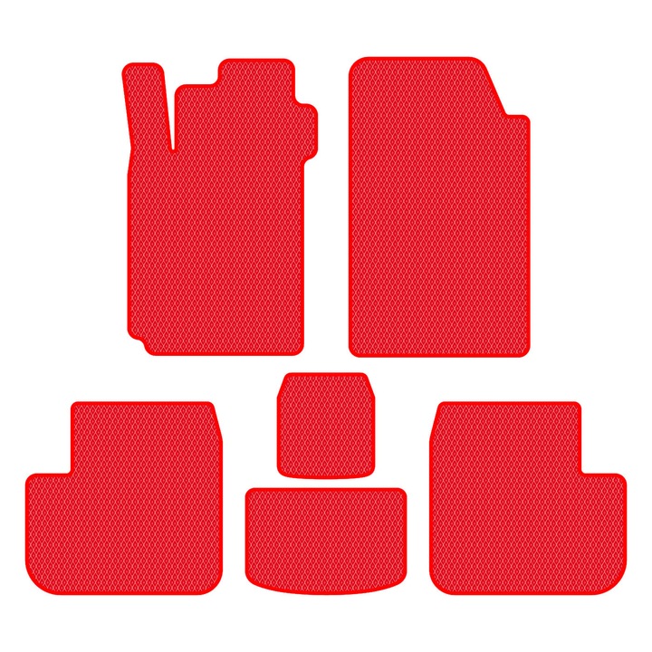 Set Covorase Auto dedicate Toyota Avensis T22 I (1998–2003) Sedan all seasons perfect compatibile, 6 piese, Rosu