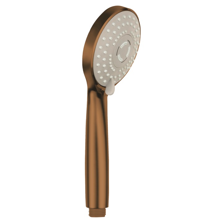 Para de dus, Balneo, copper, model Cascade 3, 3 functii de pulverizare, ABS rezistent, filet universal 1/2, masaj si relaxare, design ergonomic, montaj simplu si rapid