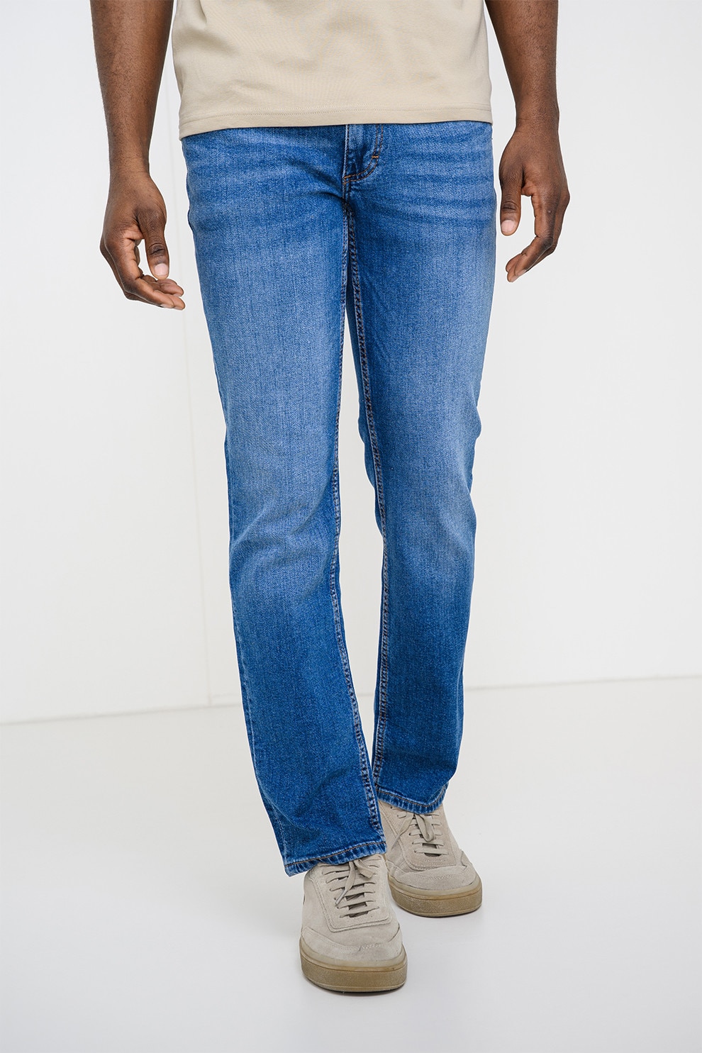 Mustang, Blugi drepti Washington, Albastru melange, W33-L32