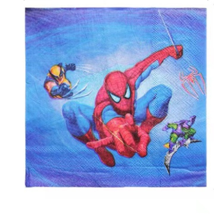 Servetele de Masa cu Spiderman – 33 x 33 cm, Set 20 buc