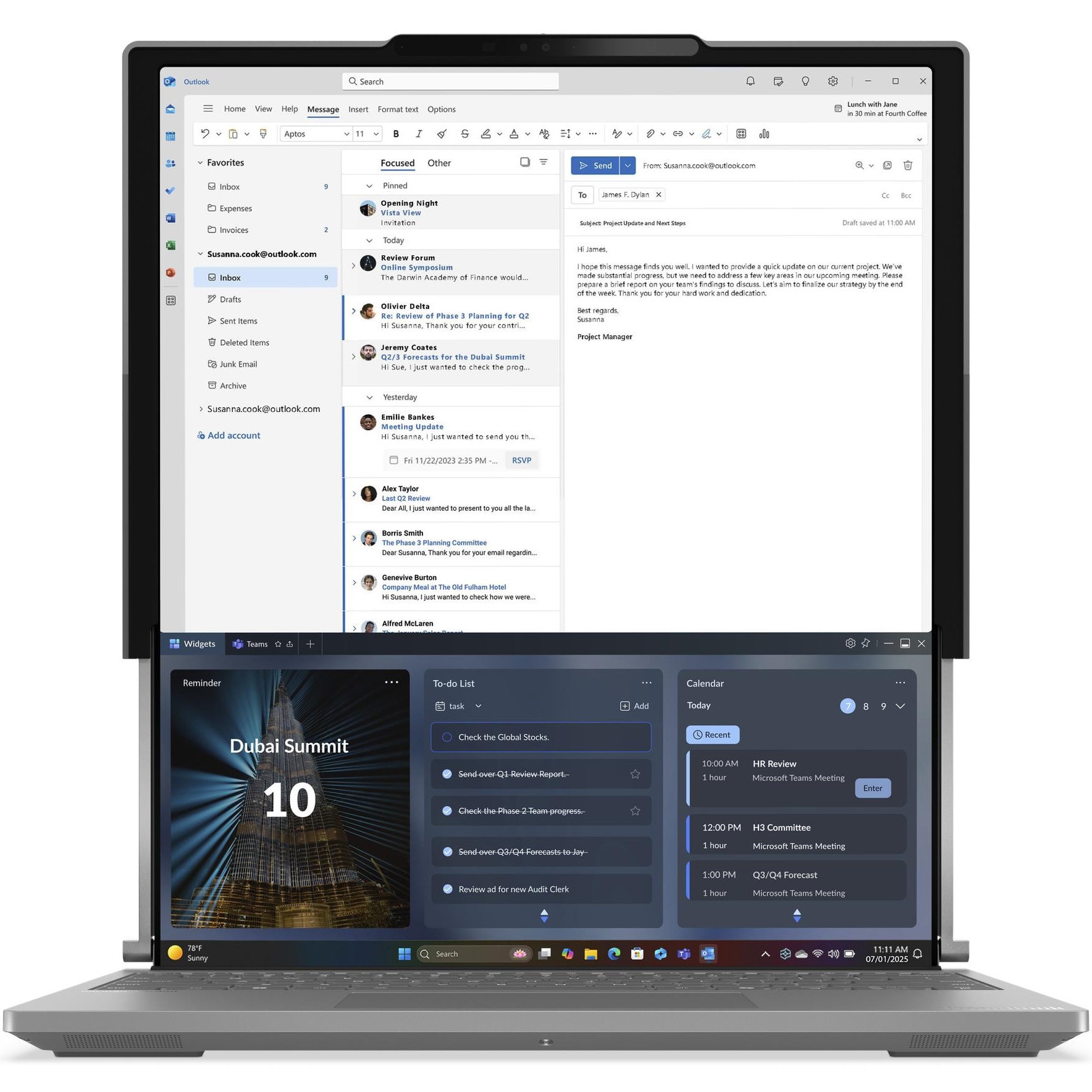 Laptop Lenovo ThinkBook Plus G6 Rollable cu procesor Intel® Core Ultra 7 258V pana la 4.8GHz, Roll In: 14" (2000x1600) / Roll Out: 16.7", (2000x2350), POLED, 120Hz, 32GB LPDDR5x RAM, 1TB SSD, Intel® Arc™ Graphics 140V, Windows® 11 Pro, Luna Grey