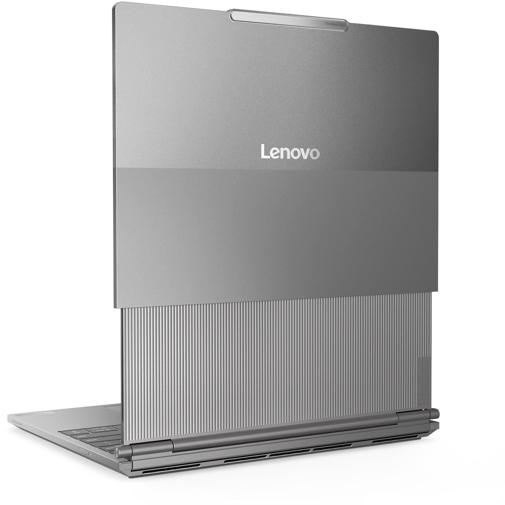 Laptop Lenovo ThinkBook Plus G6 Rollable cu procesor Intel® Core Ultra 7 258V pana la 4.8GHz, Roll In: 14" (2000x1600) / Roll Out: 16.7", (2000x2350), POLED, 120Hz, 32GB LPDDR5x RAM, 1TB SSD, Intel® Arc™ Graphics 140V, Windows® 11 Pro, Luna Grey