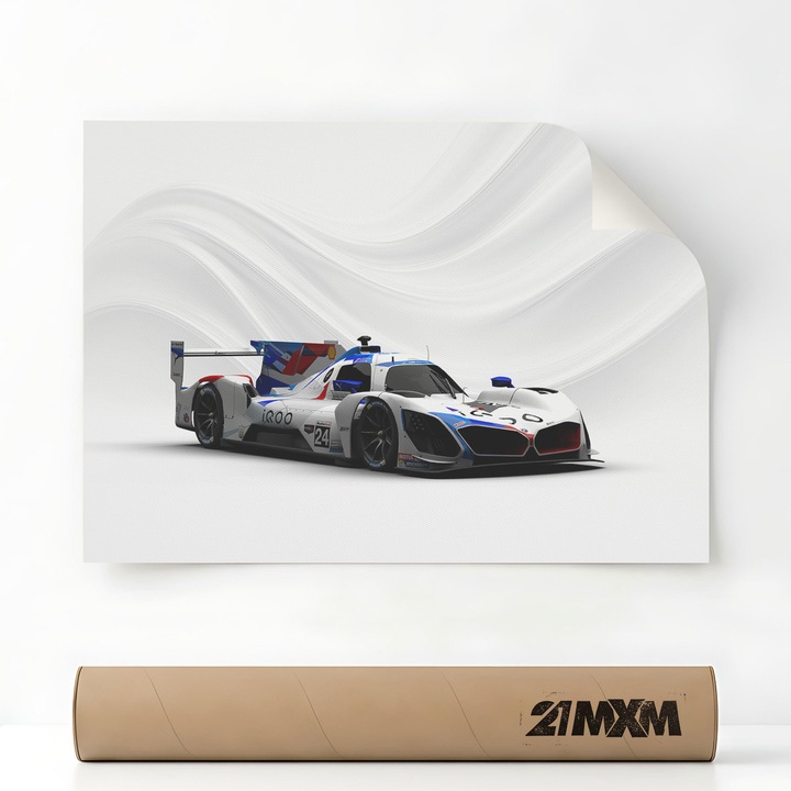 Плакат Auto Premium - 1664 M Hybrid V8 No 24 Предна – Минималистичен дизайн, 30 x 40 см, Без рамка