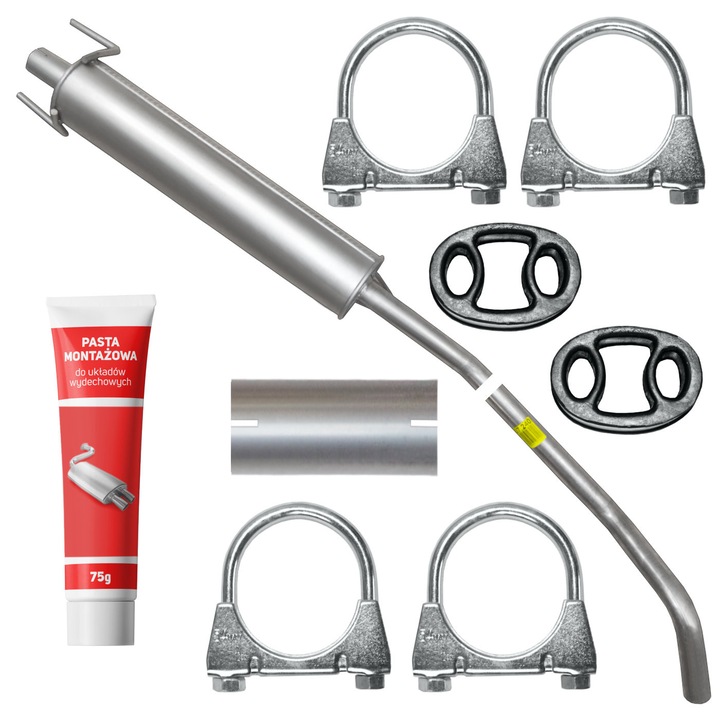 Toba set Opel Corsa C III 1.2 1.4 2000-2006, elemente montaj, otel, 75g pasta montaj