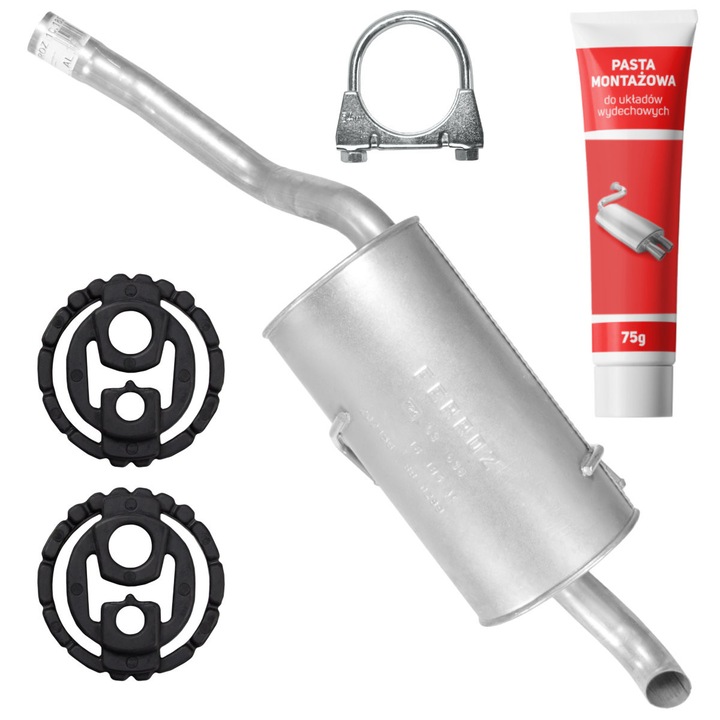 Toba de esapament set Ferroz pentru Peugeot 807 2.0, elemente de montaj incluse, rezistent la coroziune, 1997cc