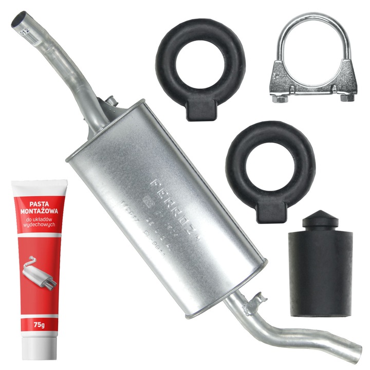 Toba set cu elemente de montaj Ferroz pentru Volkswagen Golf II 2, 1.0/1.3/1.6, 1983-1992, cu pasta de montaj 75g