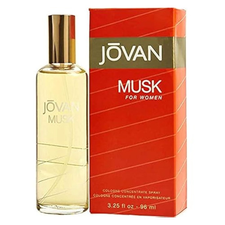 Apa de colonie Jovan Musk pentru femei, 96 ml, parfum floral, cald
