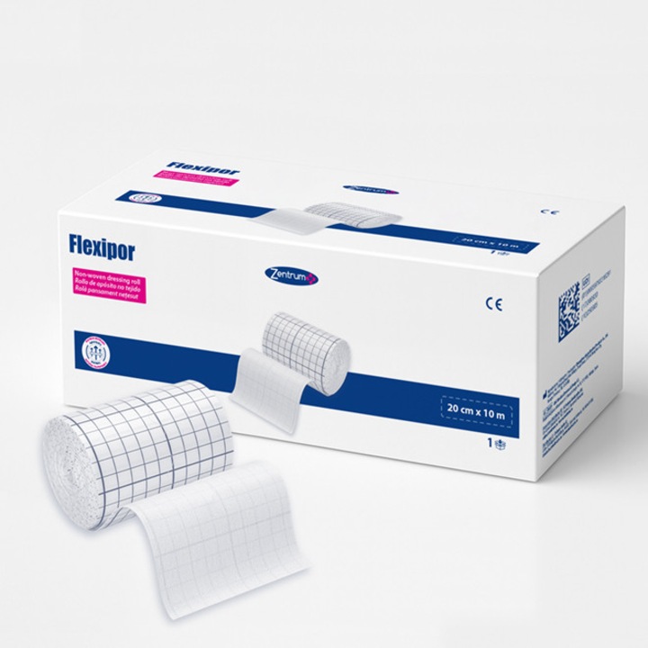 FLEXIPOR nem szőtt kötszertekercs 20 cm x 10 m