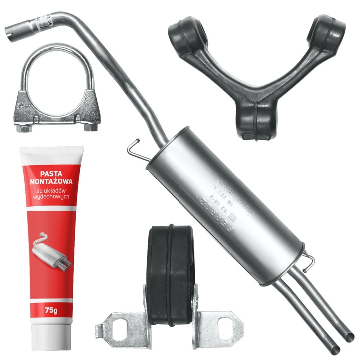 Toba Skoda Octavia 1 I 1.4i 1.6i 1.9 SDI, set cu elemente de montaj, otel, rezistent la coroziune