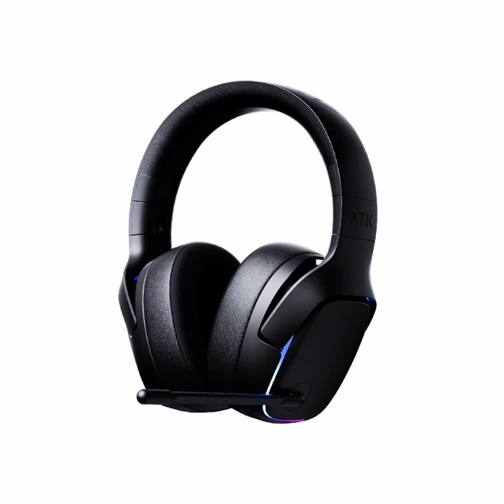 ATK безжични геймърски слушалки Wireless Gaming Headphones - M1 Mercury Black - Bluetooth 5.3, 2.4G, ENC, Virtual 7.1 Surround M1-MERCURY-BK