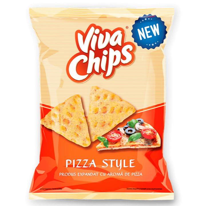 VIVA Chips pizzával, 100g, 6 DB/DOBOZ
