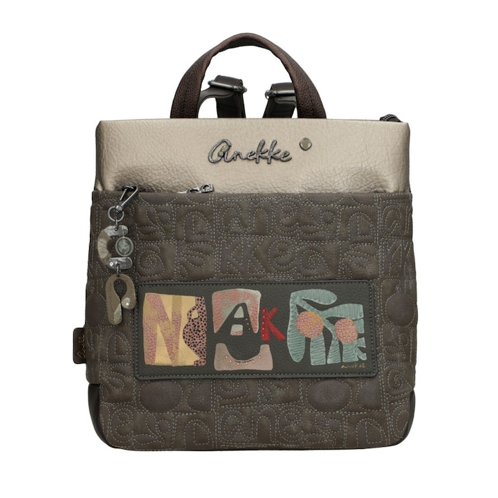 Раница Anekke, многоцветна, 30x29x12 см, екологична кожа, 700 г