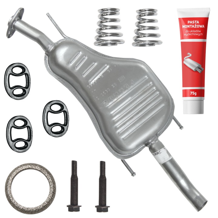 Toba finala Ferroz set pentru Opel Astra G II 2 1.4i 1.6i 1.8i 2.0i, elemente montaj, 75g pasta montaj