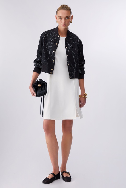 Liu Jo, Къса рокля без ръкави с фронтална цепка, Бял, M