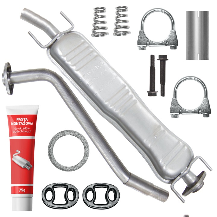 Toba intermediara, set Ferroz pentru Opel Vectra B II 1.8-2.5, 1995-2002, elemente montaj incluse