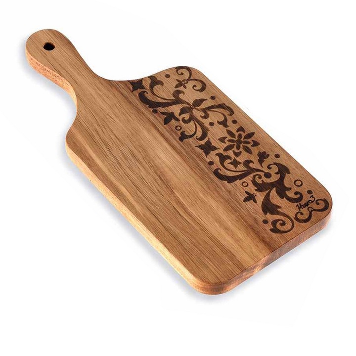 Platou servire lemn acacia maro 14 x 30 H