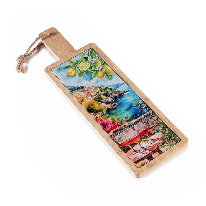 Platou servire ceramica lemn 12, 5 x 41, 5 H