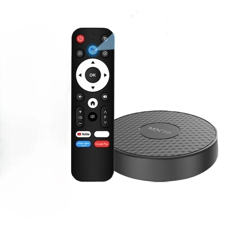 Player TV Smart Stick Ultra HD, FOXMAG24, Telecomandă vocală, Design compact, Plug and Play