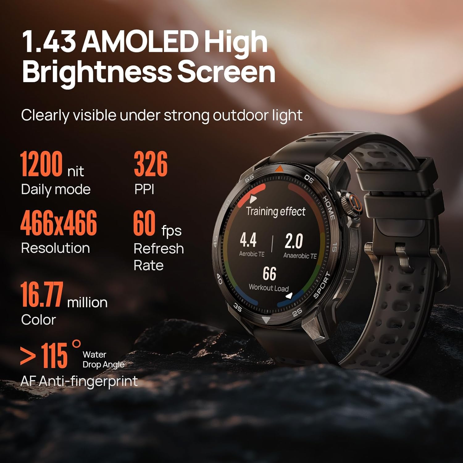 Ceas inteligent GPS Mibro GS Pro2 – Ceas de alergare GPS cu banda duala ...
