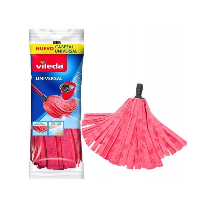 Универсален моп Vileda, розов цвят